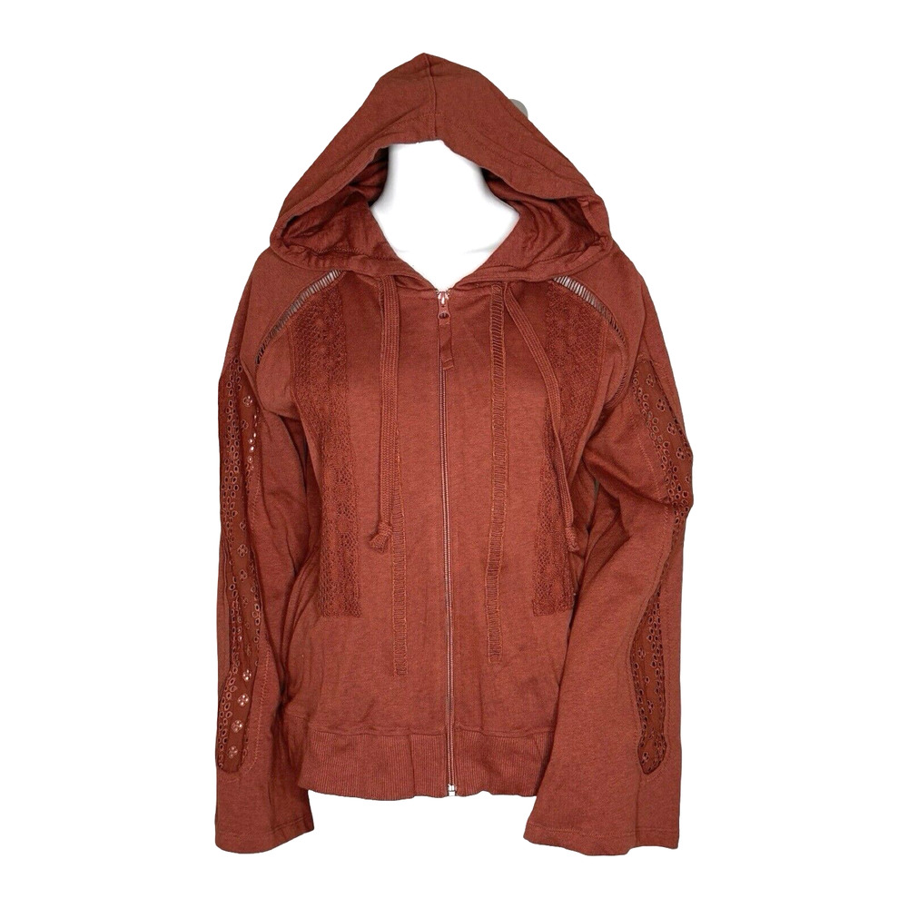 Evy's Tree Shirt Womens Medium Orange Ginger Spice Cynthia‎ Hoodie Sweatshirt
